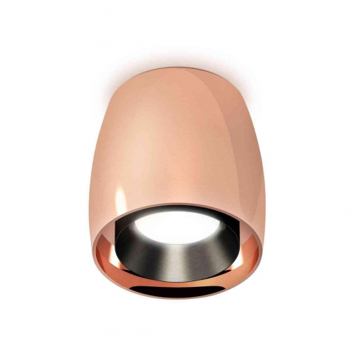 Комплект накладного светильника Ambrella light Techno Spot XS1144001 PPG/PBK золото розовое полированное/черный полированный (C1144, N7031) в г. Санкт-Петербург 