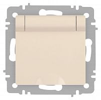 Б0063716 Розетка 1-м СП Accent 6-203-02 16А IP20 250В 2P+E Schuko с крышкой сл.кость Intro 