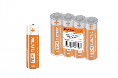 SQ1702-0034 Элемент питания LR6 AA Alkaline 1.5V SR-4 TDM