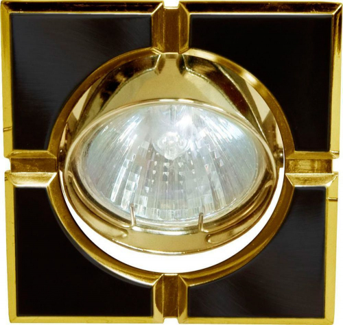 Светильник потолочный, MR16 G5.3 черный-золото, 098T-MR16-S 17662 в г. Санкт-Петербург 