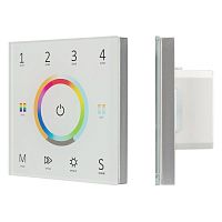 028321 Панель Sens SMART-P67-MULTI White 230В 4 зоны 2.4G IP20 пластик Arlight 