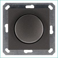 G4012Z Светорегулятор поворотно-нажимной (диммер) LED 30-400Вт 1gang 2way механизм мокко Jasmart 