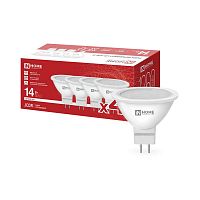 4690612063157 Лампа светодиодная LED-JCDR-VC 4PACK 14Вт 4000К GU5.3 1260лм 230В (уп.4шт) IN HOME 