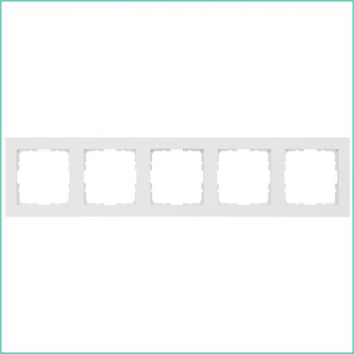 G1005W Рамка 5-м G-Classic бел. глянцевый Jasmart 