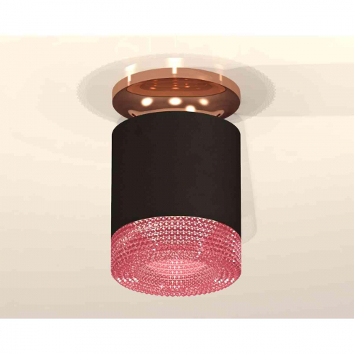 Комплект накладного светильника Ambrella light Techno Spot XS7402123 SBK/PPG черный песок/золото розовое полированное (N7930, C7402, N7193) в г. Санкт-Петербург  фото 3