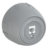 7700889 Розетка компьютерная 1-м RJ45 кат.5E Rotondo сер. OneKeyElectro 