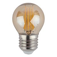 Лампа светодиодная филаментная ЭРА E27 7W 4000K золотая F-LED P45-7W-840-E27 gold Б0047019 в г. Санкт-Петербург 