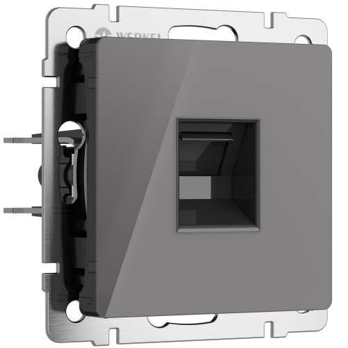 W1181044 Розетка Ethernet RJ-45 (графит акрил) 