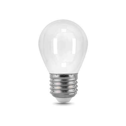 Лампа светодиодная филаментная Black Filament 5Вт P45 шар матовая 2700К тепл. бел. E27 420лм GAUSS 105202105 в г. Санкт-Петербург 