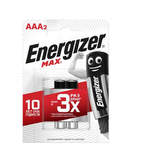 Элемент питания алкалиновый MAX LR03/286 BL2 (2/24/10800) (блист.2шт) Energizer 28644 в г. Санкт-Петербург 