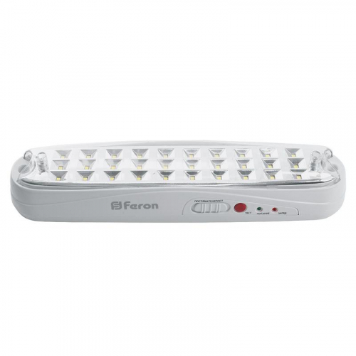 41533 Светильник EM111 30 LED AC/DC аварийный бел. FERON 