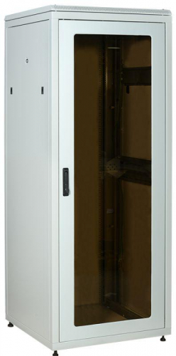 Шкаф сетевой LINEA N 47U 800х800мм стекл. передняя дверь задняя металлическая сер. ITK LN35-47U88-GM в г. Санкт-Петербург 