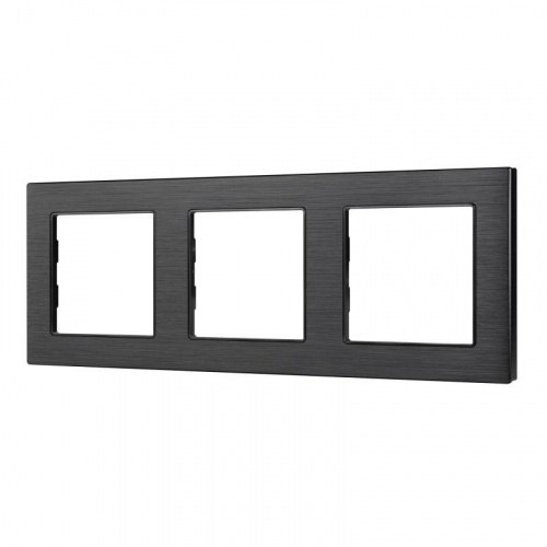 043857 Рамка алюминиевая FRM-PRESTO-ALS-3-BK Arlight 