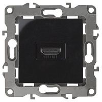 Б0027486 Розетка 12-3114-06 HDMI черн. ЭРА 