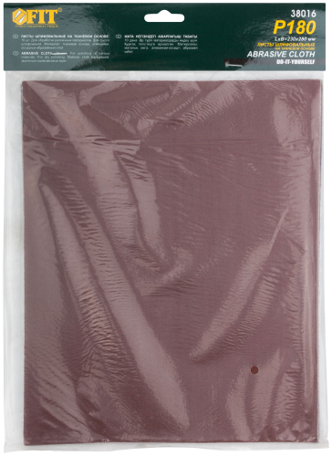 Листы шлифовальные на тканевой основе, алюминий-оксидный абразивный слой 230х280 мм, 10 шт. Р 180 в г. Санкт-Петербург  фото 2