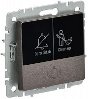 BR-V14-2-10-K45 Кнопка звонка BRITE 10А ВС10-1-9-БрТБ для отелей с индик. механизм бронза IEK 