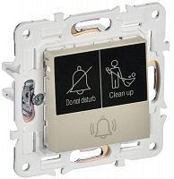 SK-V14-2-10-K10 Кнопка звонка SKANDY 10А SK-V17B для отелей с индикацией беж. IEK 