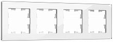 BR-M42-G-K01 Рамка 4-м BRITE РУ-4-2-БрБ стекло бел. IEK 