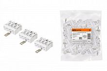 SQ0510-0112 Клемма пружинная соединительная КСПз4-2L+N+PE, 16 A, с заземлением подвинт TDM