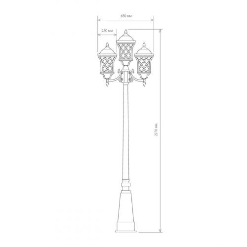 Садово-парковый светильник Elektrostandard Cassiopeya a025298 в г. Санкт-Петербург  фото 2