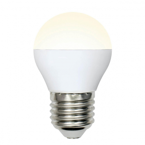 Лампа светодиодная Uniel E27 6W 3000K матовая LED-G45-6W/WW/E27/FR/MB PLM11WH UL-00002377 в г. Санкт-Петербург 