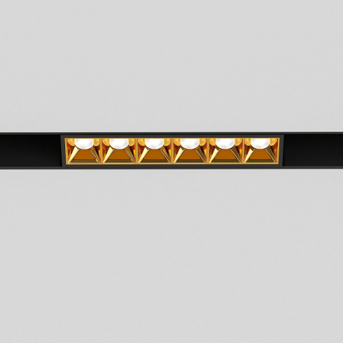 Трековый светодиодный светильник Elektrostandard Slim Magnetic Artas 85101/01 черный/золото a064528 в г. Санкт-Петербург  фото 2