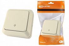SQ1801-0006 Переключатель на 2 направления 1-кл. открытой установки IP20 10А, сл. кость "Ладога" TDM