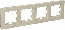 BR-M42-51-K10 Рамка 4-м BRITE РУ-4-Бр беж. рифленый IEK 