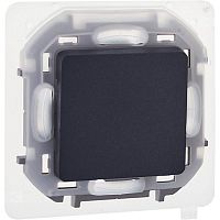 673673 Переключатель 1-кл. Inspiria 10А IP44 250В 10AX механизм антрацит IEK 