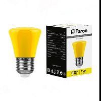 Лампа светодиодная Feron LB-372 Колокольчик E27 1W желтый 25935 в г. Санкт-Петербург 