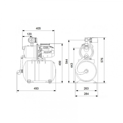 Установка повышения давления GRUNDFOS JP 3-42 PT-H в г. Санкт-Петербург  фото 2