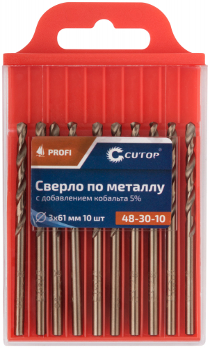 Сверло по металлу Cutop Profi с кобальтом 5%, 3 x 61 мм (10 шт) в г. Санкт-Петербург  фото 3