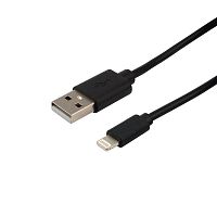 Кабель USB-Lightning для iPhone/PVC/black/1m Rexant 18-1122 в г. Санкт-Петербург 