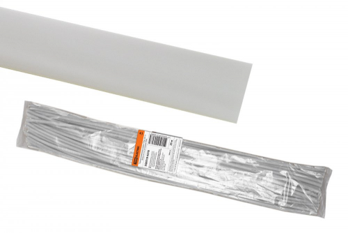 SQ0518-0278 Термоусаживаемая трубка ТУТнг 30/15 белая по 1м (25 м/упак) TDM