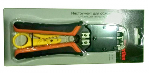 Инструмент HT-500 обжимной для разъемов RJ12/RJ45 Hyperline 3478 в г. Санкт-Петербург  фото 2