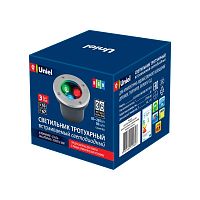 UL-00006818 Светильник светодиодный архитектурный ULU-B10A-3W/RGB IP67 GREY уличный встраиваемый RGB свет корпус сер. Uniel 
