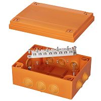 FSB211204 Коробка FS 150х110х70мм IP55 12п 450В 6А 4кв.мм с кабельными вводами и клеммниками пластик. DKC 