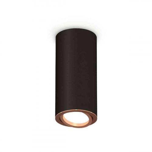 Комплект накладного светильника Ambrella light Techno Spot XS7443005 SBK/PPG черный песок/золото розовое полированное (C7443, N7005) в г. Санкт-Петербург 