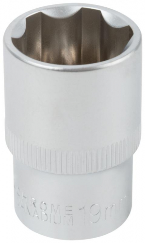 62049 Головка шестигранная CrV 1/2дюйм 19мм FIT  фото 2