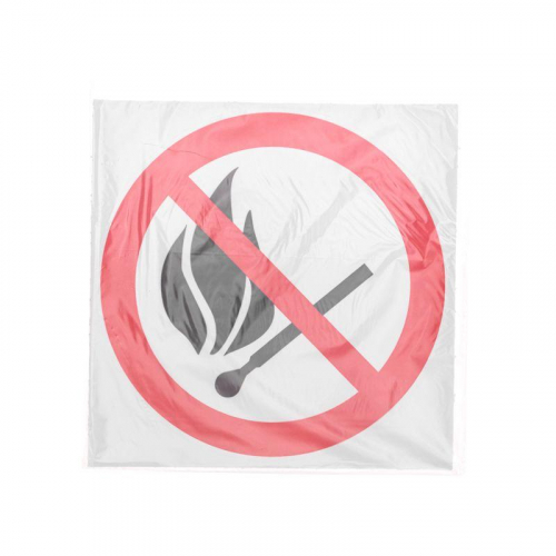 Наклейка знак пожарной безопасности "Запрещается пользоваться открытым огнем и курить" d180мм Rexant 56-0056-1 в г. Санкт-Петербург  фото 3