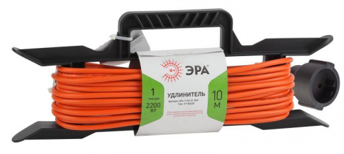 Удлинитель-шнур на рамке 1х10м без заземл. 10А IP20 UFx-1-2х1.0-10m ПВС 2х1 Эра Б0043039 в г. Санкт-Петербург 