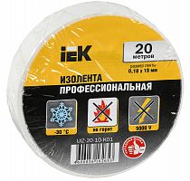 Изолента ПВХ 0.18х19мм бел. (рул.20м) IEK UIZ-20-10-K01 в г. Санкт-Петербург 