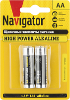 Элемент питания алкалиновый AA/LR6 94 752 NBT-NE-LR6-BP2 (блист.2шт) Navigator 94752 в г. Санкт-Петербург 