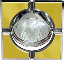 Светильник встраиваемый Feron 098T-MR16-S потолочный MR16 G5.3 золото-хром 17658 в г. Санкт-Петербург 