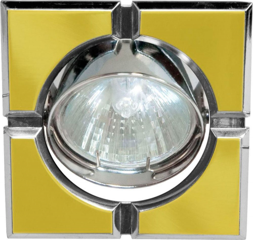 Светильник встраиваемый Feron 098T-MR16-S потолочный MR16 G5.3 золото-хром 17658 в г. Санкт-Петербург 