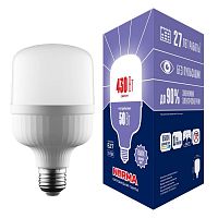 Лампа LED сверхмощная Volpe E27 50W 6500K матовая LED-M80-50W/6500K/E27/FR/NR UL-00006792 в г. Санкт-Петербург 