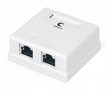 7989c Розетка компьютерная 2-м ОП WS-8P8C-Cat.6-SH-2 RJ45 (8P8C) кат.6 экранир. Dual IDC Cabeus 