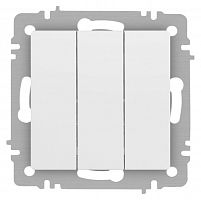 Б0063532 Выключатель 3-кл. СП Accent 6-106-01М 10А IP20 250В AL/CU бел. матов. Intro 