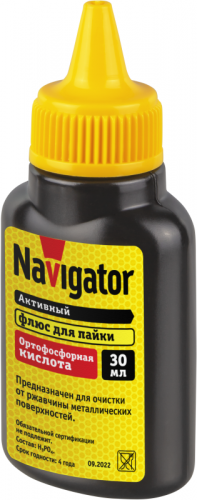 Флюс 93 747 NEM-Fl04-F30 ортофосфорная кислота 30мл NAVIGATOR 93747 в г. Санкт-Петербург 