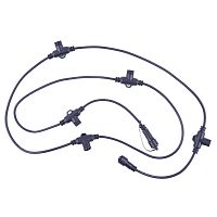 UL-00013221 Провод-шина для гирлянд UCX-F90 T05/2M/BK серии F90PRO 2м 5 Т-коннекторов шаг 50см статика/мерцание IP67 черн. Uniel 